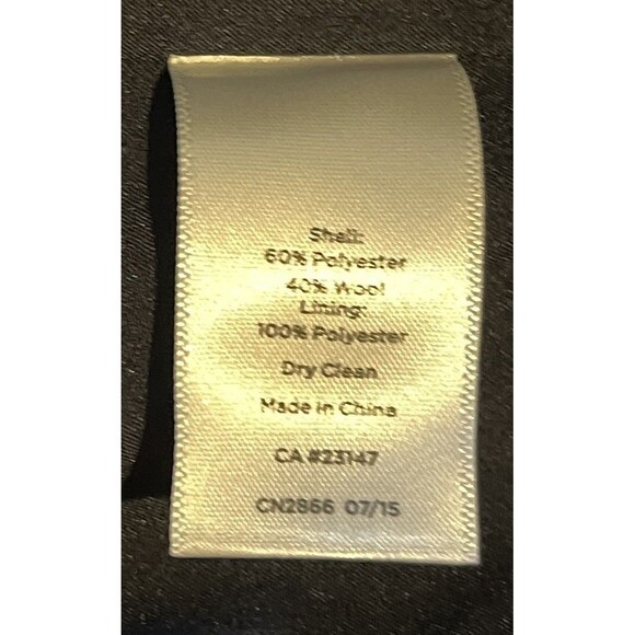 Talbots Wool Blend Navy Blue Red Polka Dot Career Pencil Skirt Women's Size 16 - Picture 5 of 5